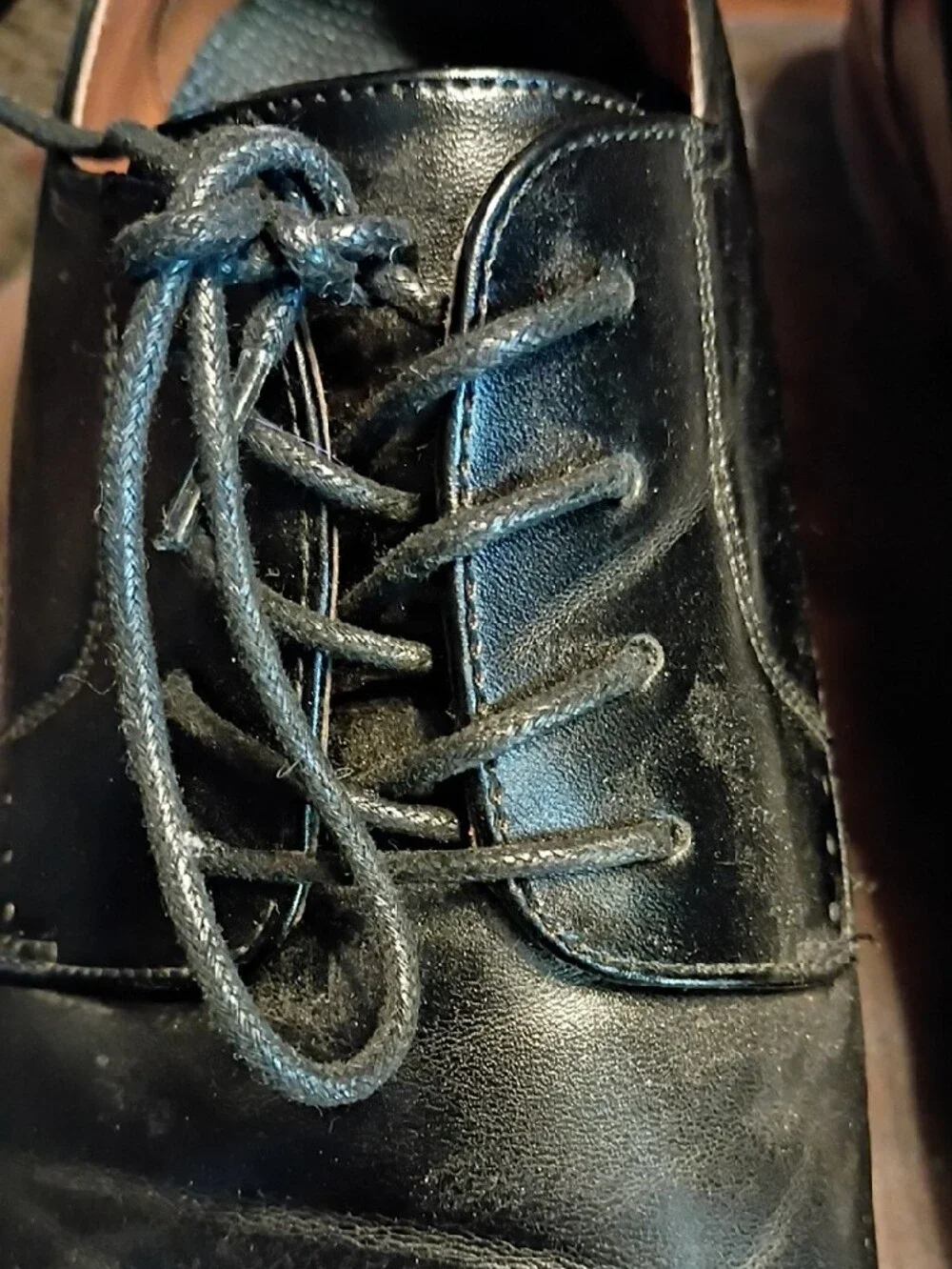 Nunn Bush Black Leather Derby Oxfords